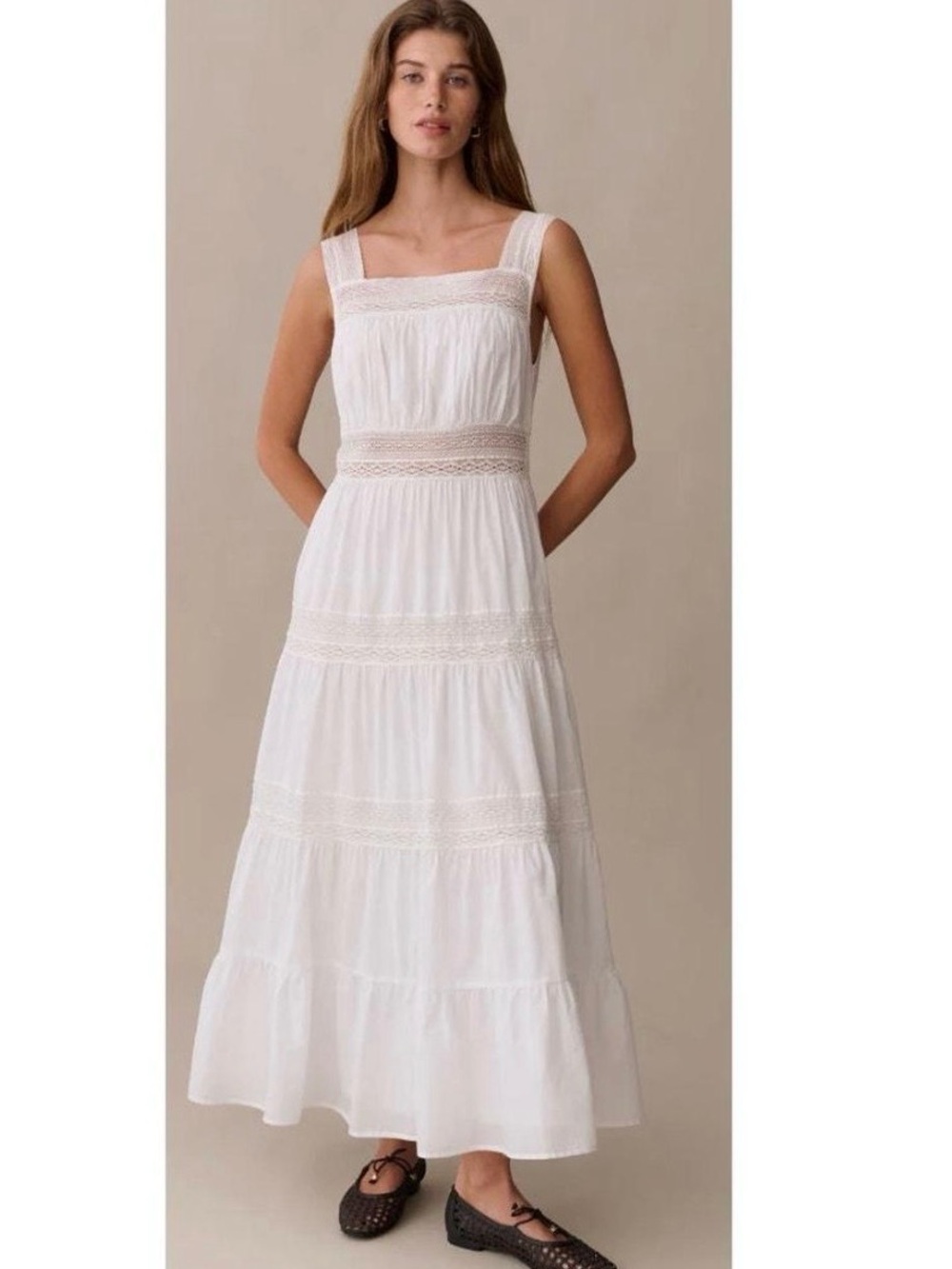 Few Moda Sorella Delphine White Cotton and Lace Dress NWT